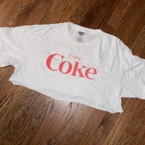 Cropped Urban Outfitters “Enjoy Coke” Tee